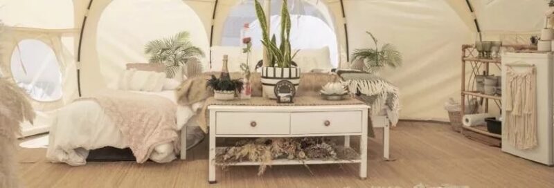 Glamping aan zee