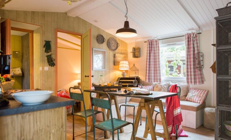 Hutten als vakantiehuisjes